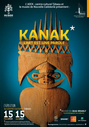 Affiche Kanak l'art est une parole Nouméa