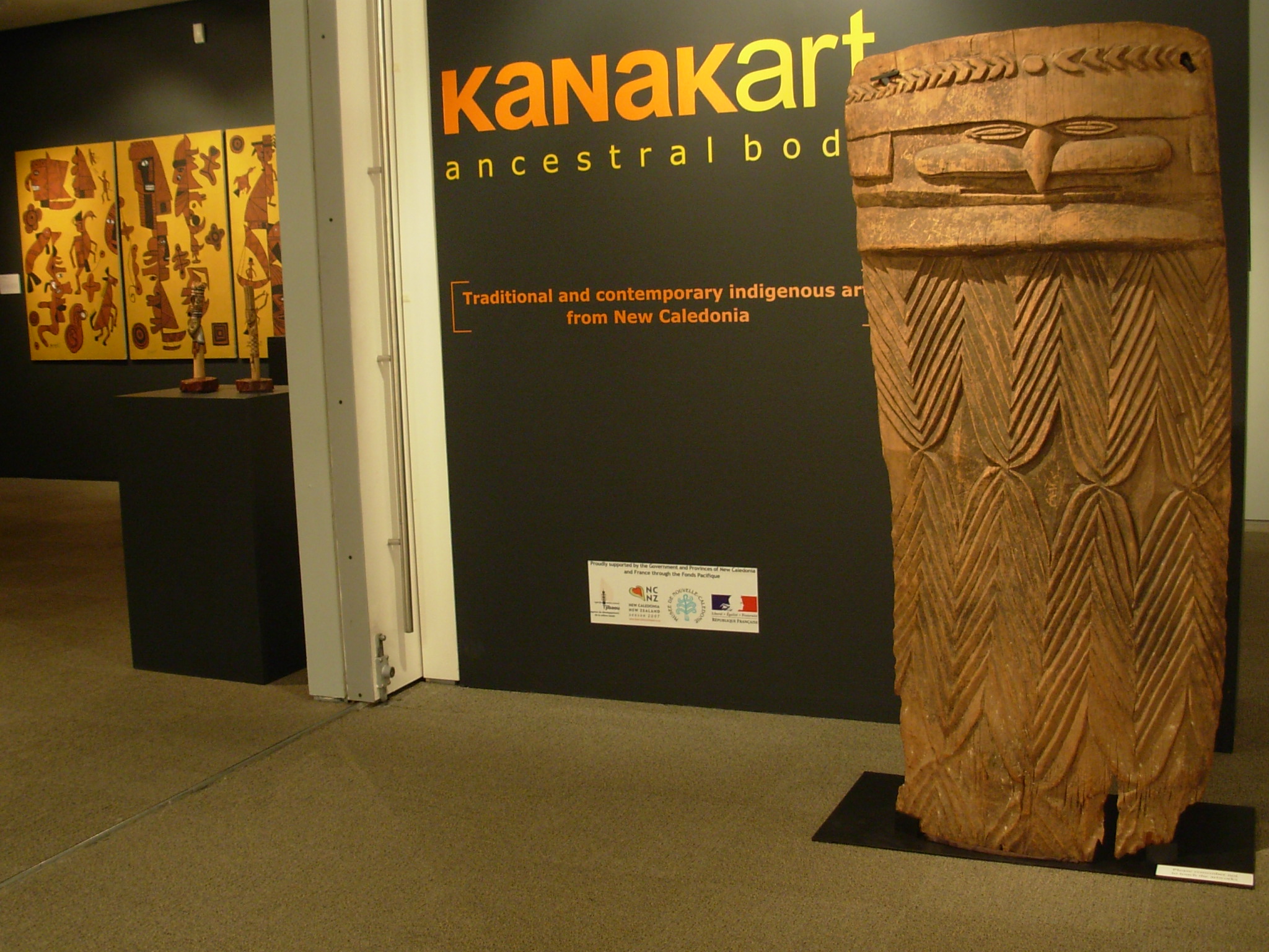 Vue de l'entrée de l'exposition Kanakart 2007